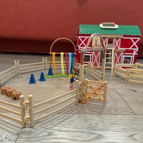 Schleich Kids Toy Horse & Wooden Barn Playset with Accessories - Picture 6 of 6